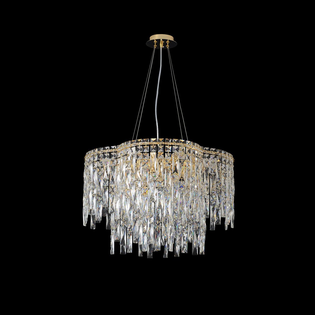 Подвесная люстра Crystal Lux ABRIL SP12 GOLD в Санкт-Петербурге