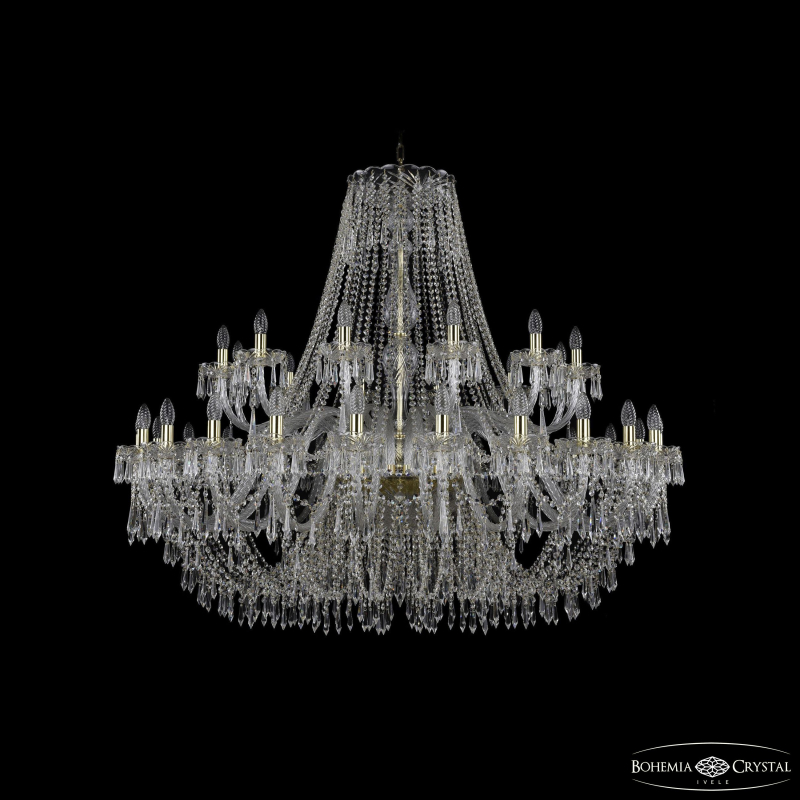 Подвесная люстра Bohemia Ivele Crystal 1403/24+12/530 G в Санкт-Петербурге