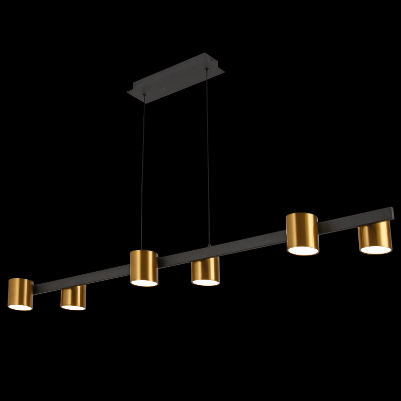 Подвесная люстра Natali Kovaltseva LED LAMPS 81129/6C BRASS BLACK в Санкт-Петербурге