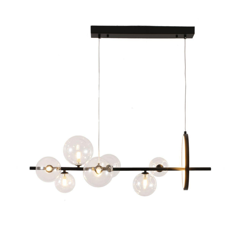 Подвесная люстра Delight Collection Art Deco Bubble KG1233P-7 black/clear в Санкт-Петербурге