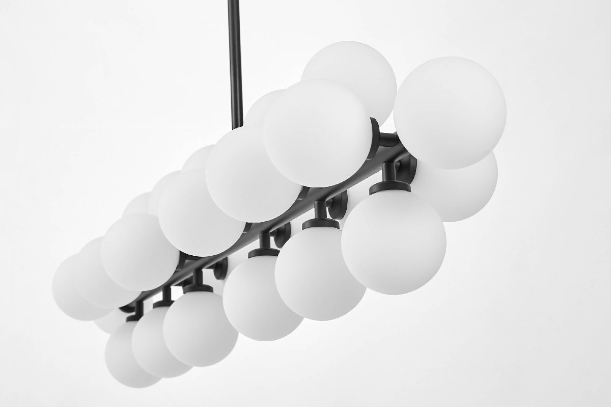 Люстра на штанге Lumina Deco Marsiada LDP 6033-24 BK в Санкт-Петербурге