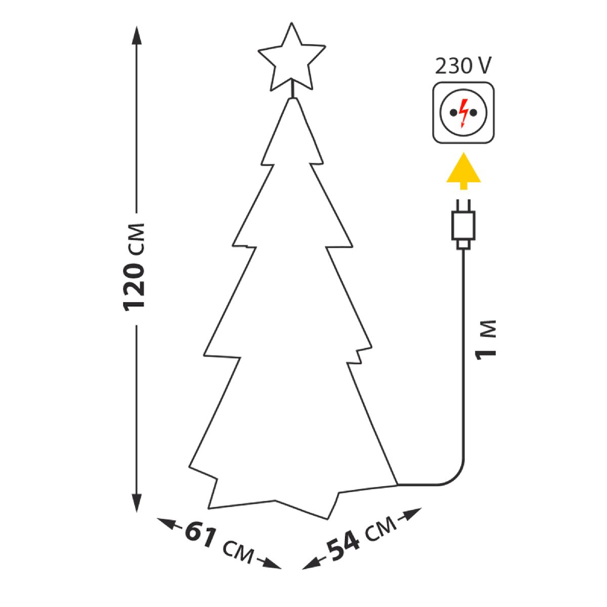 Светодиодная фигура Uniel ULD-R502 220V XMAS TREE UL-00011052 в #REGION_NAME_DECLINE_PP#