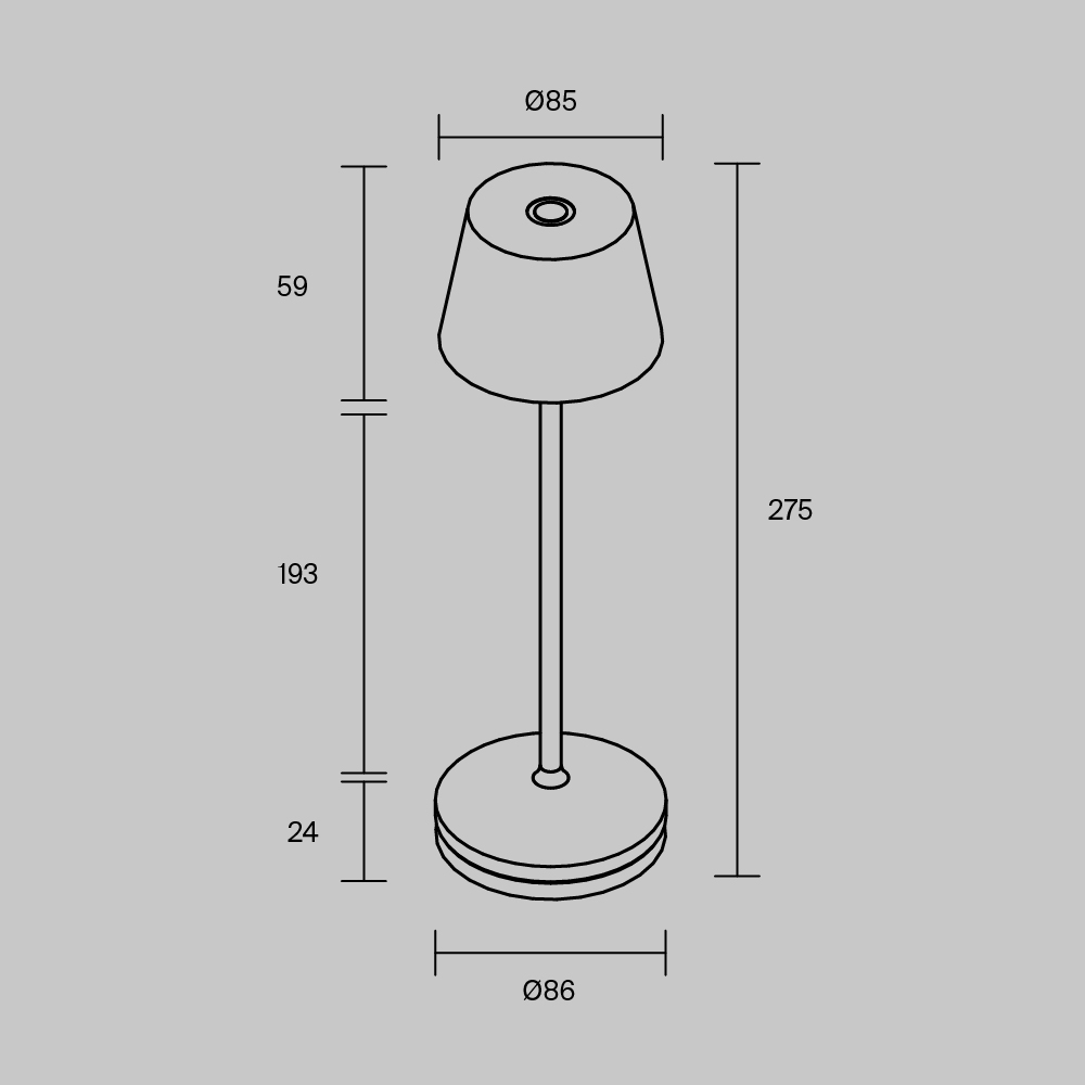 Настольная лампа с аккумулятором Maytoni Nook MOD494RL-L1BSK в Санкт-Петербурге