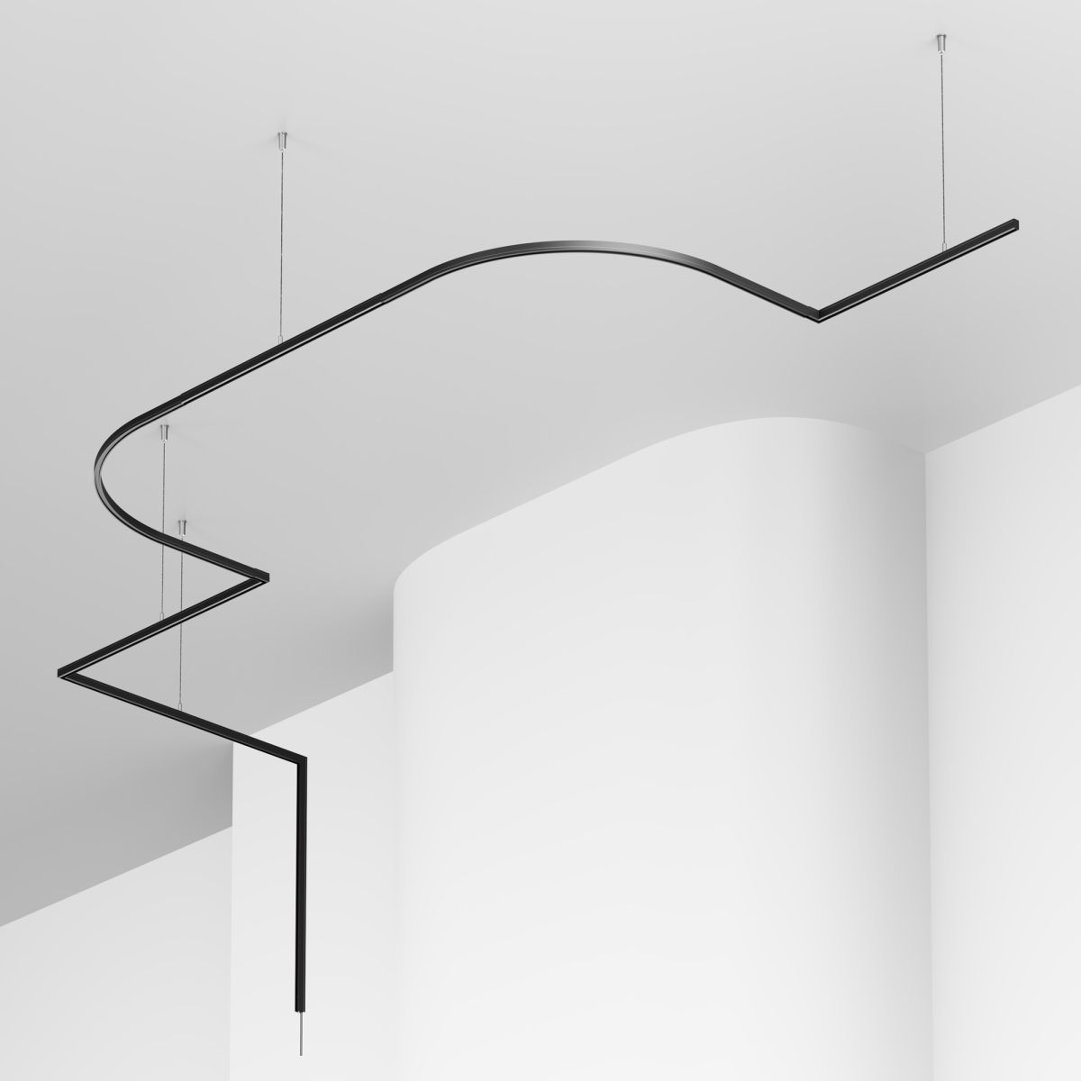 Шинопровод магнитный накладной/подвесной Maytoni Technical Busbar trunkings Levity TRX184-111B-1 в Санкт-Петербурге