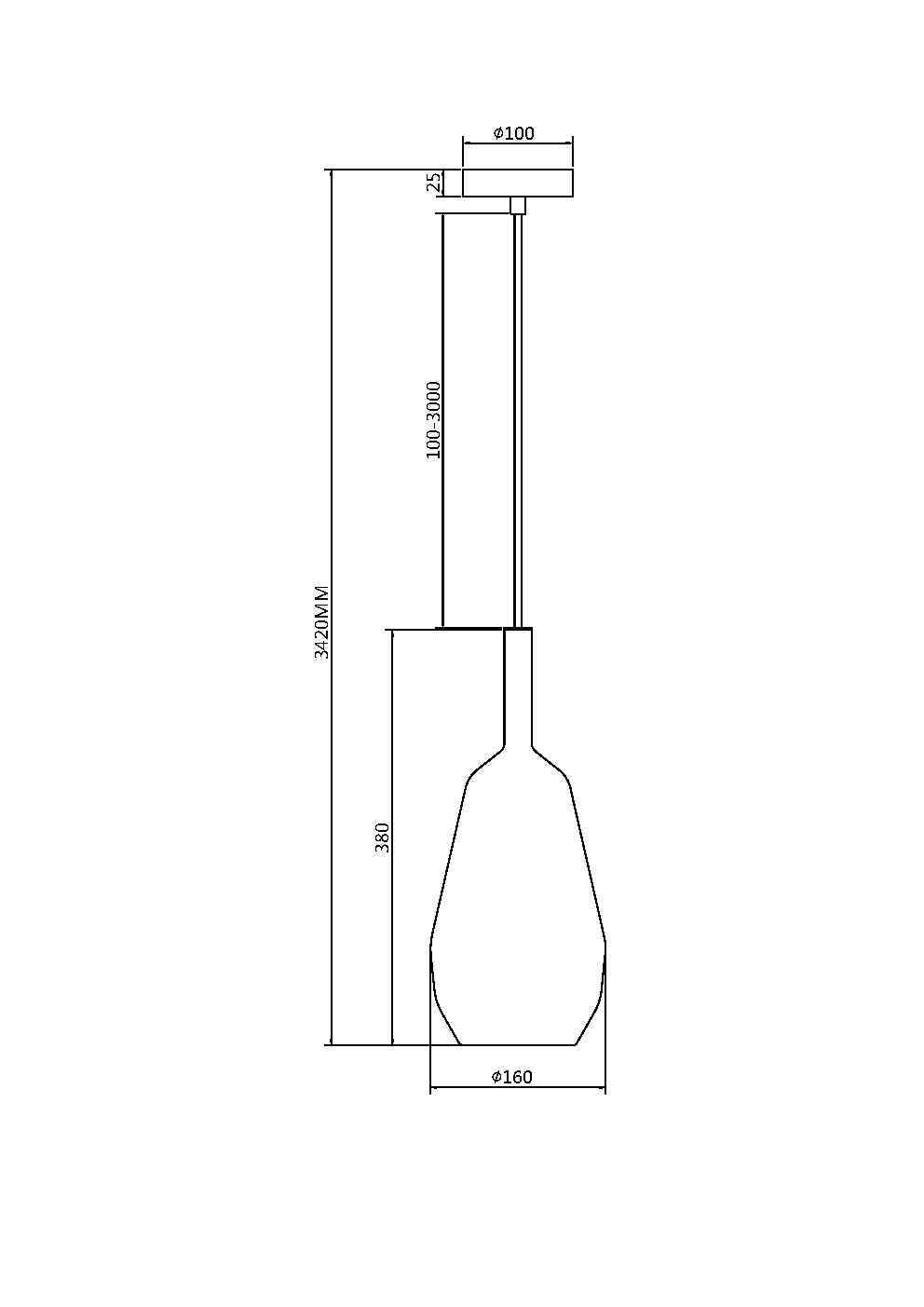 Подвесной светильник Maytoni Duality MOD271PL-01B8 в Санкт-Петербурге