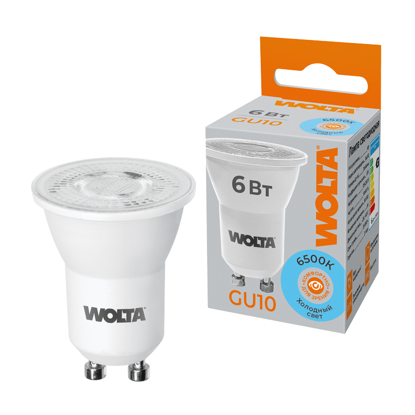 Светодиодная лампа WOLTA MR11 6Вт 6500K матовая WSTD-JCDR-MR11-6W6KGU10-L в Санкт-Петербурге