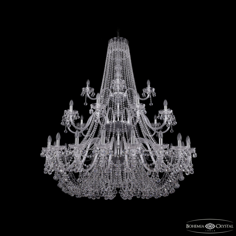 Подвесная люстра Bohemia Ivele Crystal 1409/20+10+5/530/3d Ni в Санкт-Петербурге