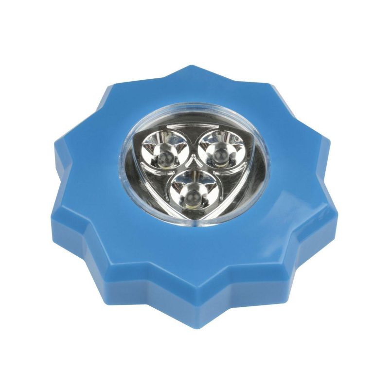 Настенный светодиодный светильник (UL-00001988) Uniel Пушлайт DTL-357 Звезда/Blue/3LED/3АAA в #REGION_NAME_DECLINE_PP#