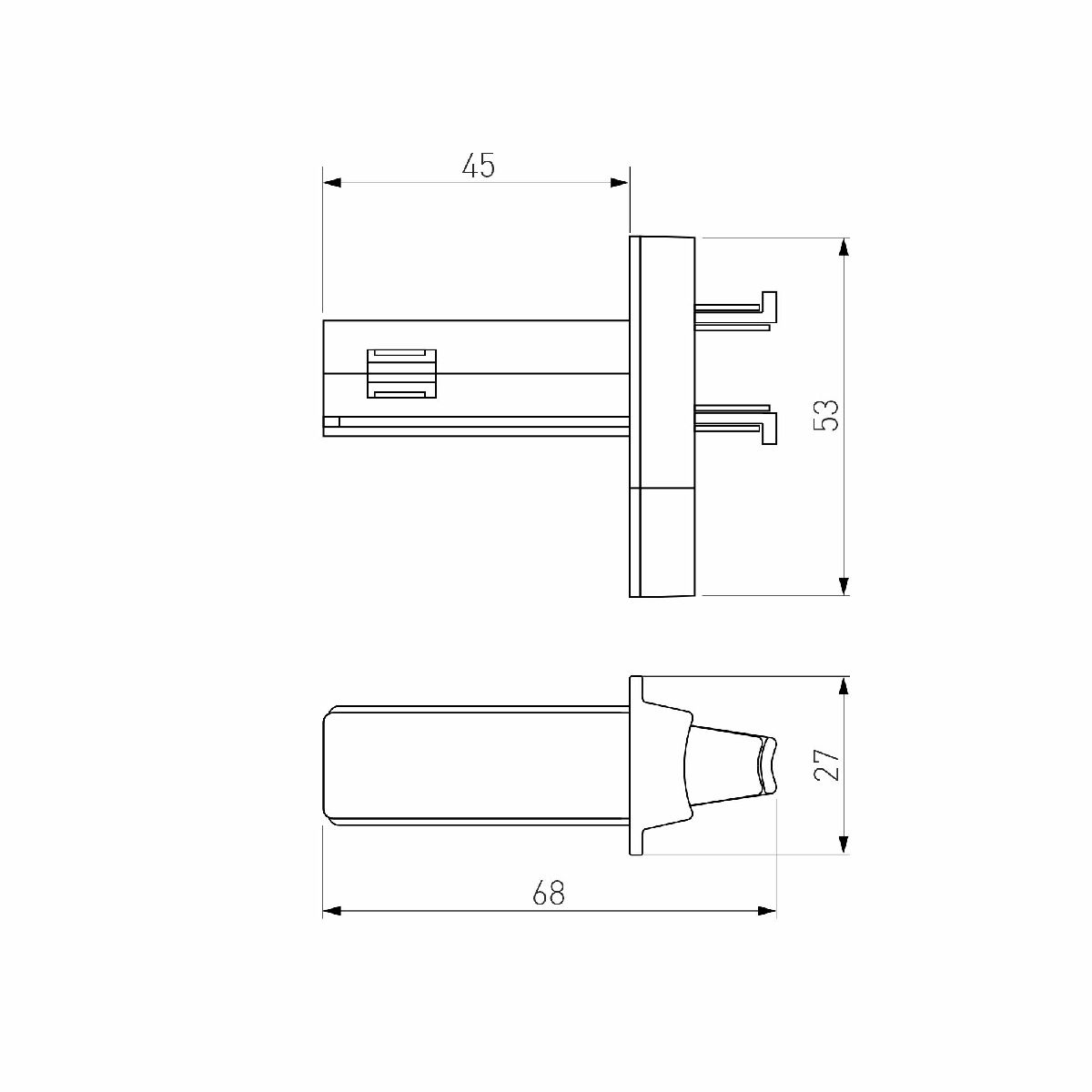 Соединитель для круглого шарнирного коннектора Elektrostandard Slim Magnetic 4690389198687 a063967 в Санкт-Петербурге
