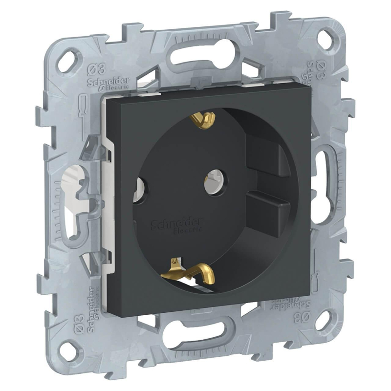Розетка Schneider Electric Unica New с/з без шторок 16A 250V NU503654 в Санкт-Петербурге