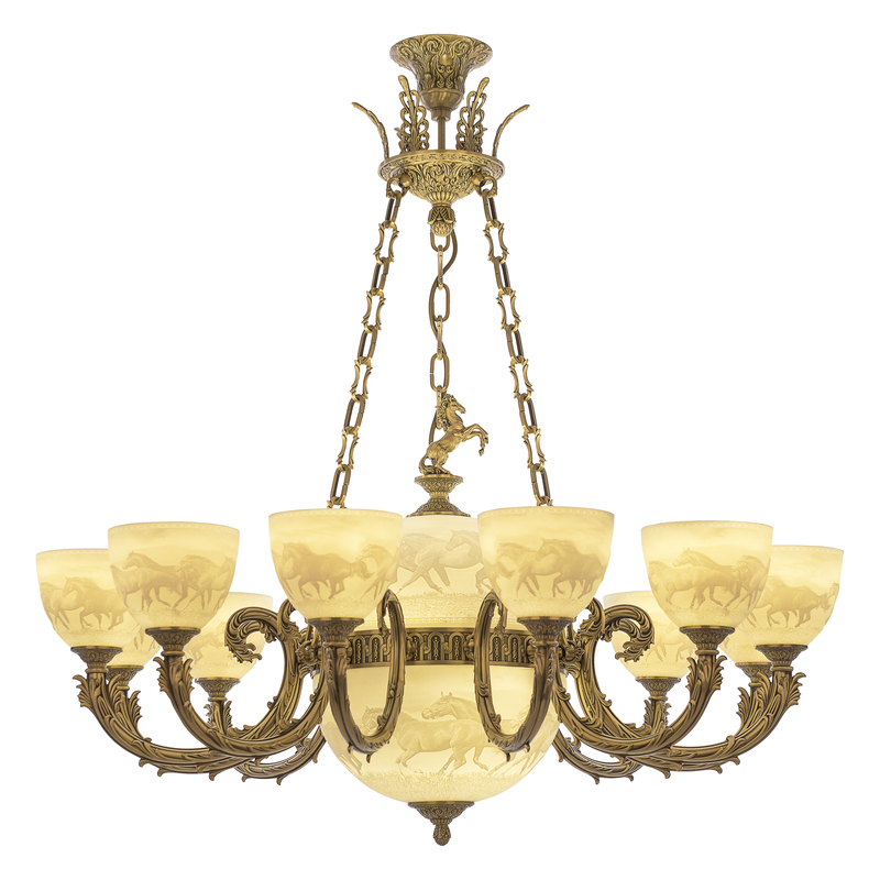 Подвесная люстра Bohemia Ivele Crystal Florence 71009P/12/250 FP P1 U Horse Y4 FH1M в Санкт-Петербурге