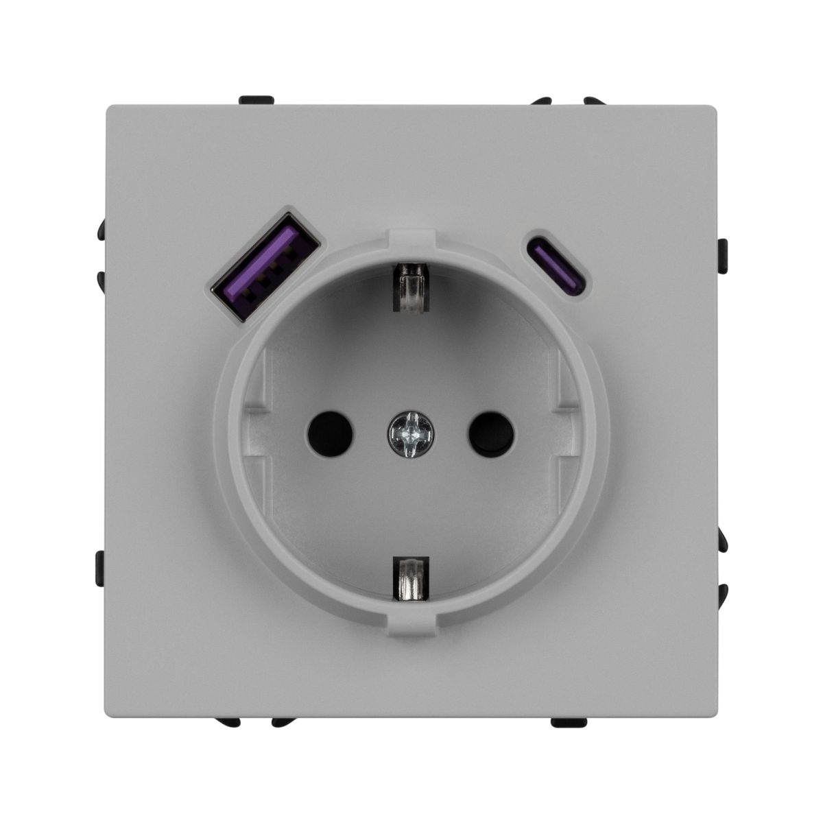 Розетка зк со шторками с USB тип А+С софт-тач никель Arlight SCT-MUAC-SFPL-IS (250V, 16A) 059445(1) в #REGION_NAME_DECLINE_PP#