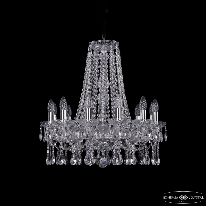 Подвесная люстра Bohemia Ivele Crystal 1413/12/200/h-60 Ni в Санкт-Петербурге