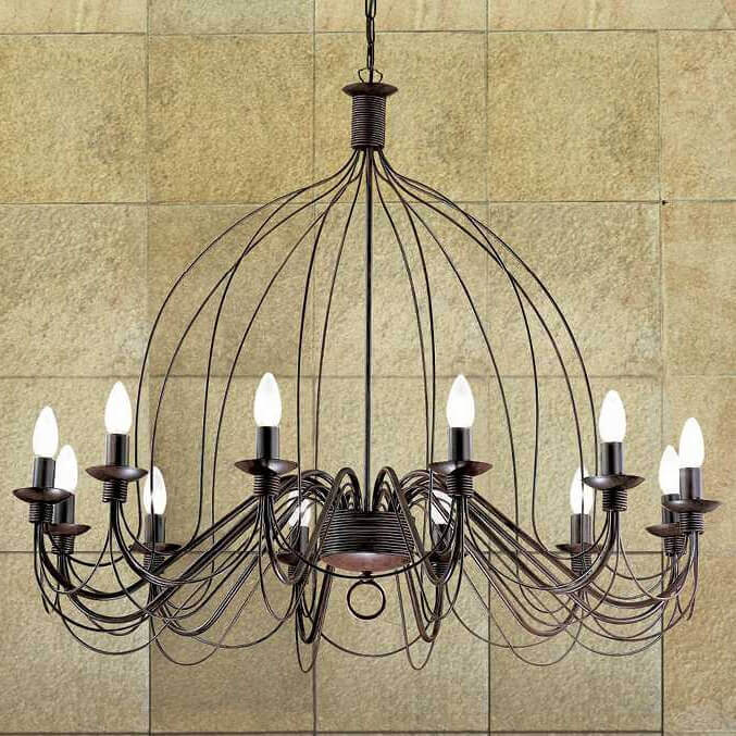 Подвесная люстра Ideal Lux Corte SP12 Ruggine 097671 в Санкт-Петербурге