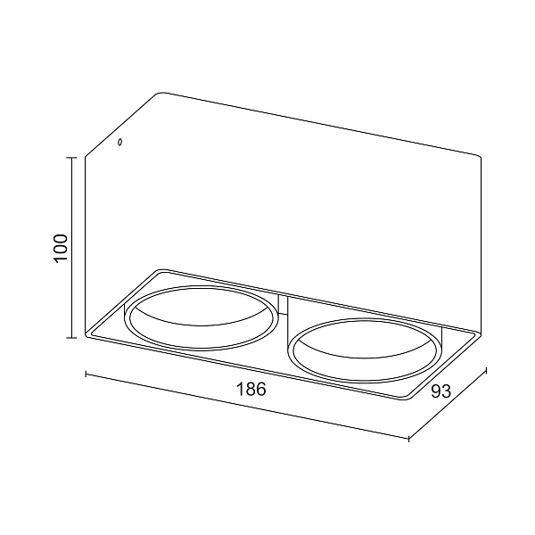 Потолочный светильник LeDron KEA 2 ED GU10 Black 00000013396 в #REGION_NAME_DECLINE_PP#