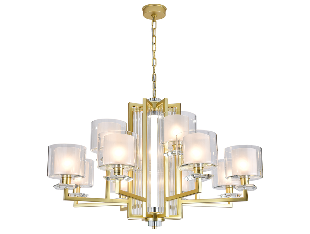 Подвесная люстра Newport 4408+4/C mat.gold М0071515 в Санкт-Петербурге