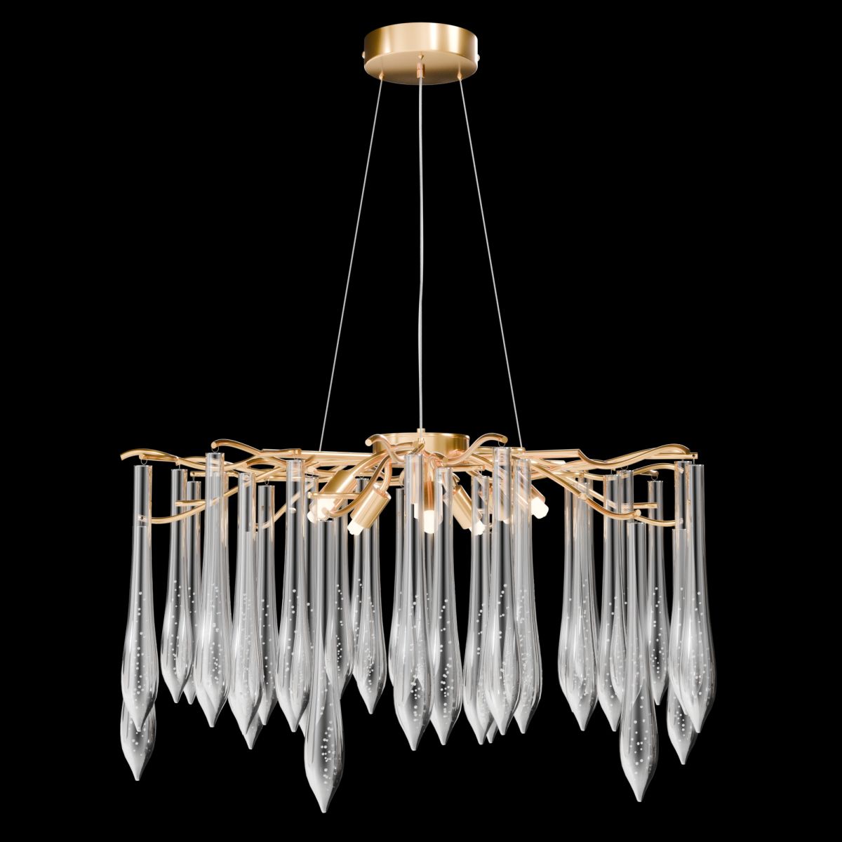 Подвесная люстра Lightera Dewdrop LE302L-8G в #REGION_NAME_DECLINE_PP#