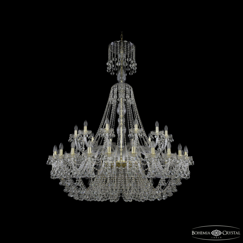 Подвесная люстра Bohemia Ivele Crystal 1409/24+12/530/XL-170 G в Санкт-Петербурге