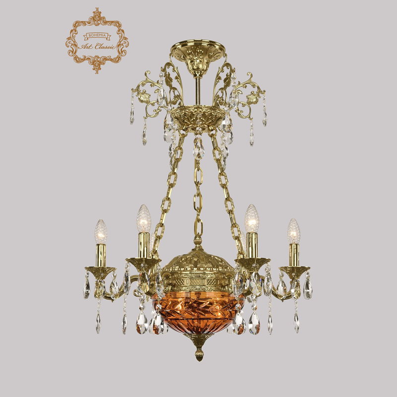 Подвесная люстра Art Classic 31.51.6.CK125SP.250SP.G.Sp.Amber.1D в Санкт-Петербурге