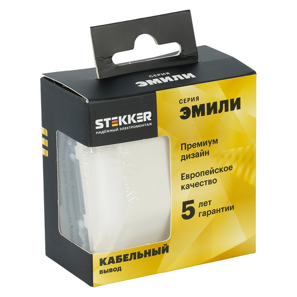 Кабельный вывод (механизм) Stekker Эмили RST00-5119-01 белый фарфор soft-touch 50220 в Санкт-Петербурге
