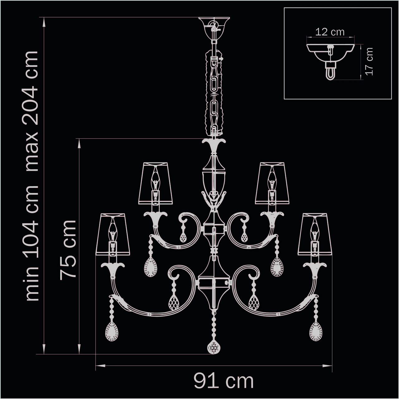 Подвесная люстра Lightstar Cappa 691152 в #REGION_NAME_DECLINE_PP#