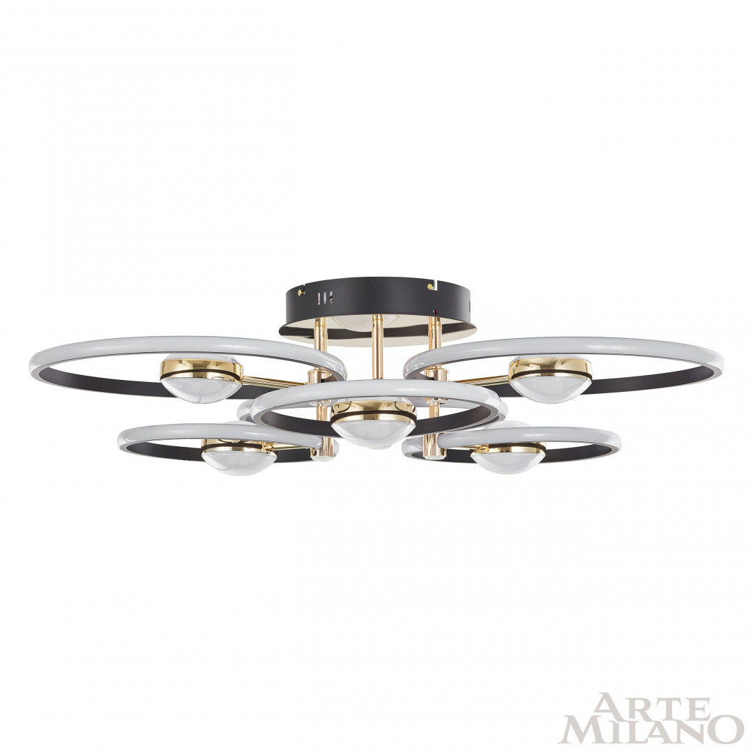 Потолочный светильник Arte Milano Ferrara 276140/6+6 BK/GD в Санкт-Петербурге