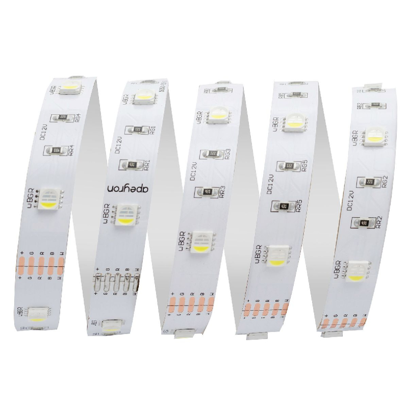 Светодиодная лента Apeyron 12В 7,2Вт/м smd5050 30д/м IP20 360Лм/м 5м RGBW 100BL в Санкт-Петербурге