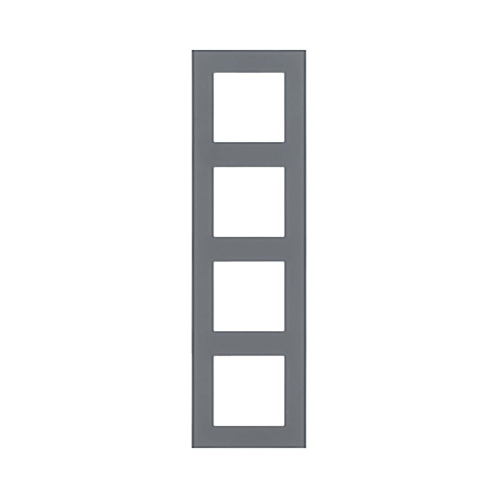 Рамка 4-постовая, стекло серый Kollinger Asthetik AS4GY в #REGION_NAME_DECLINE_PP#