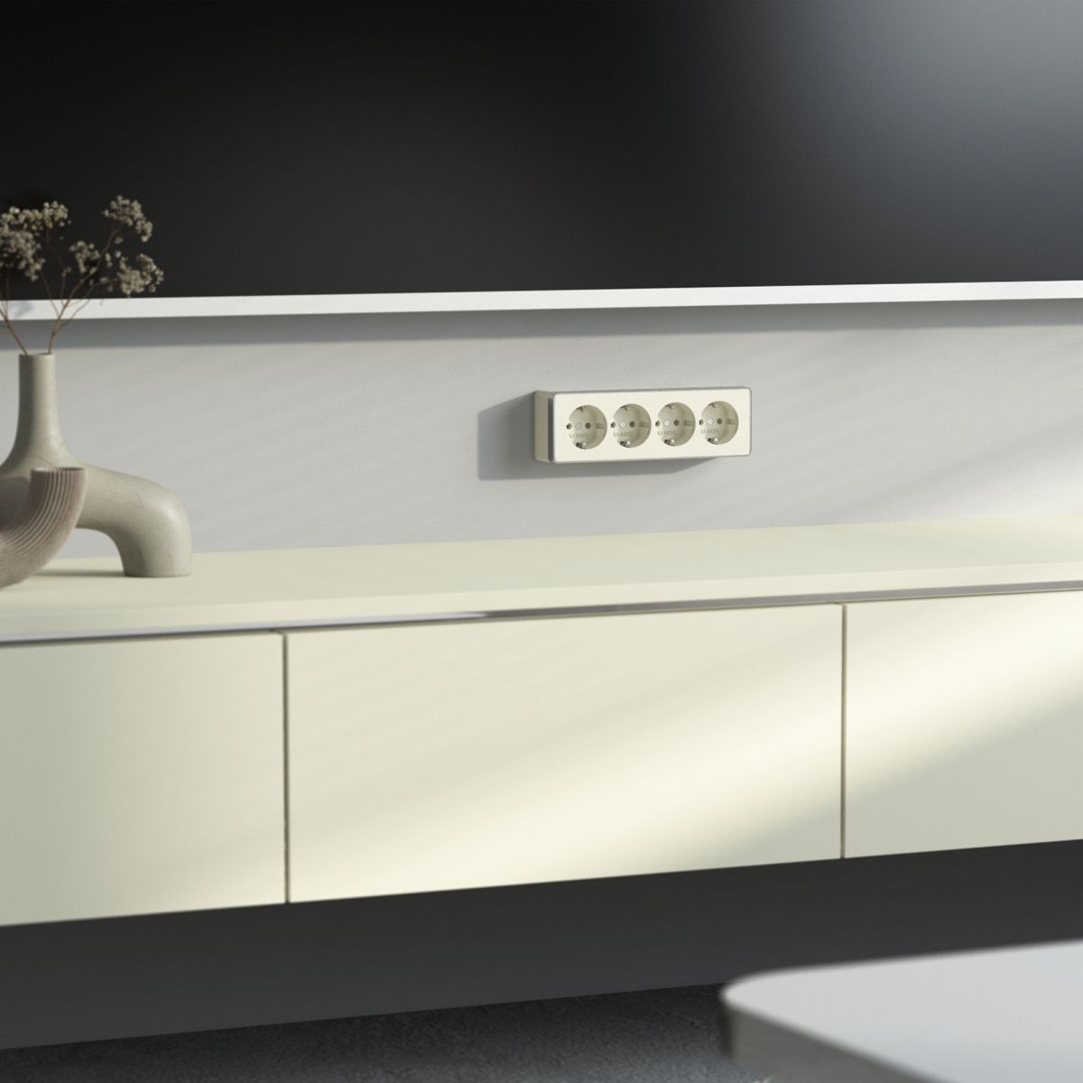 Розетка четверная с заземлением и шторками Werkel Gallant (слоновая кость) W5072204 4690389217999 a071253 в #REGION_NAME_DECLINE_PP#