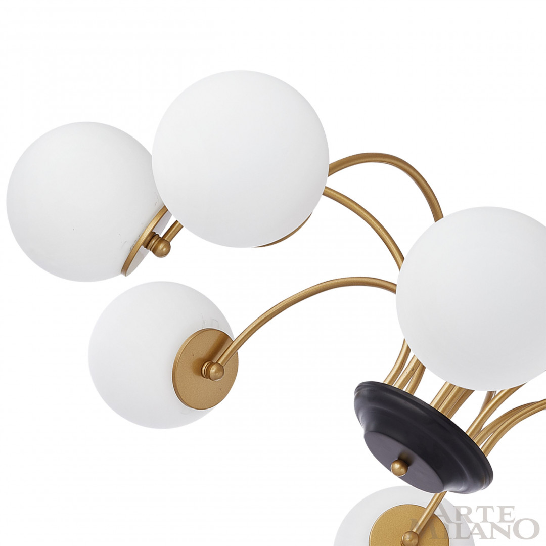 Люстра на штанге Arte Milano Napoli 312066/D940/8 BS/BK в Санкт-Петербурге