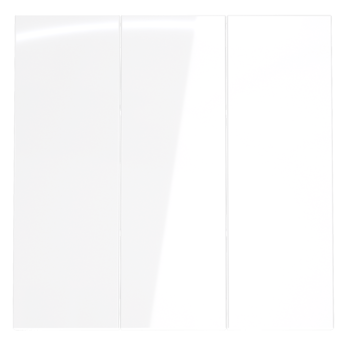 Клавиши для выключателя/переключателя трехклавишного Voltum S70 (белый глянцевый) VLS000501 в Санкт-Петербурге