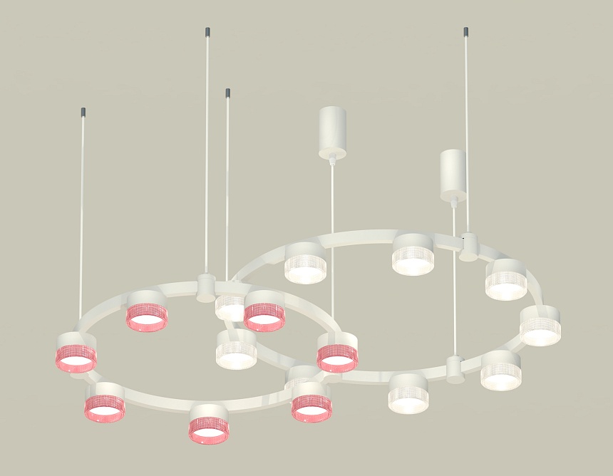 Комплект подвесного светильника Ambrella Light Techno Ring XR92081310 (A9208x2, C9241, C9236, N8480, N8486) в Санкт-Петербурге