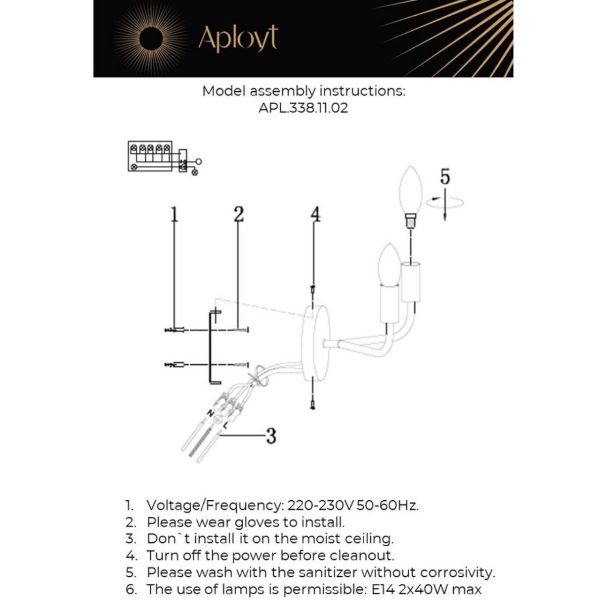 Бра Aployt Evlalia APL.338.11.02 в Санкт-Петербурге