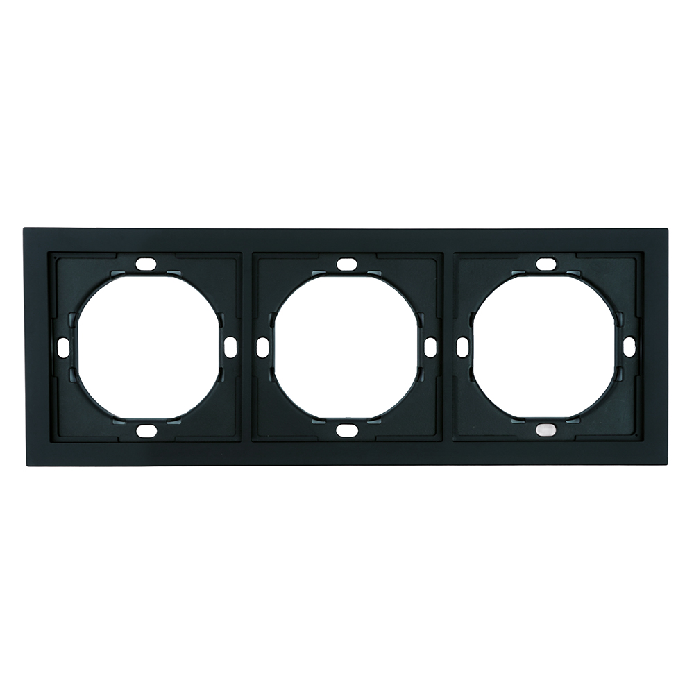 Рамка 3-местная Stekker Мия PFR00-3003-05 черный бархат 50463 в Санкт-Петербурге