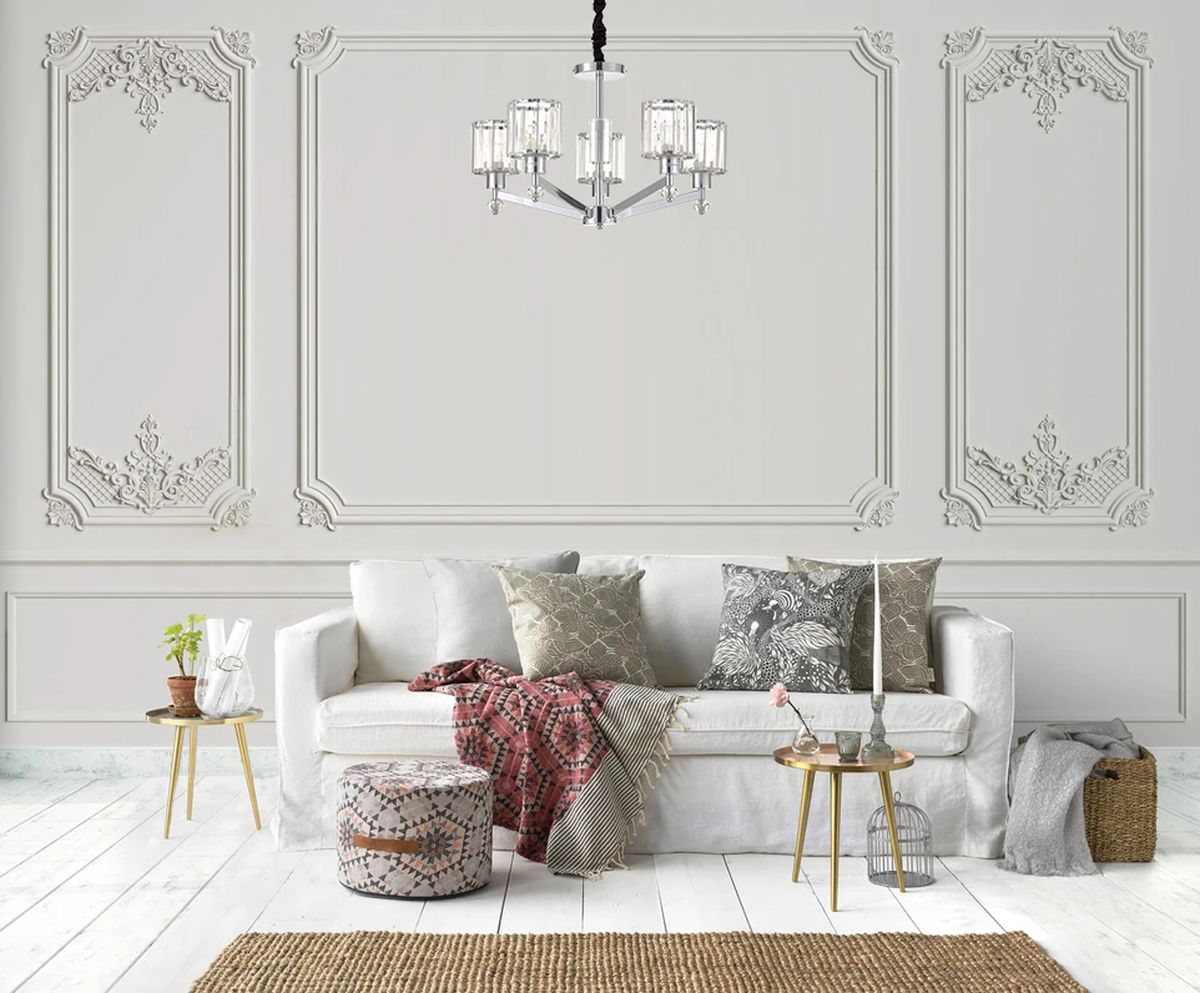 Подвесная люстра Escada Premium Line 691/5S (Chrome) в #REGION_NAME_DECLINE_PP#