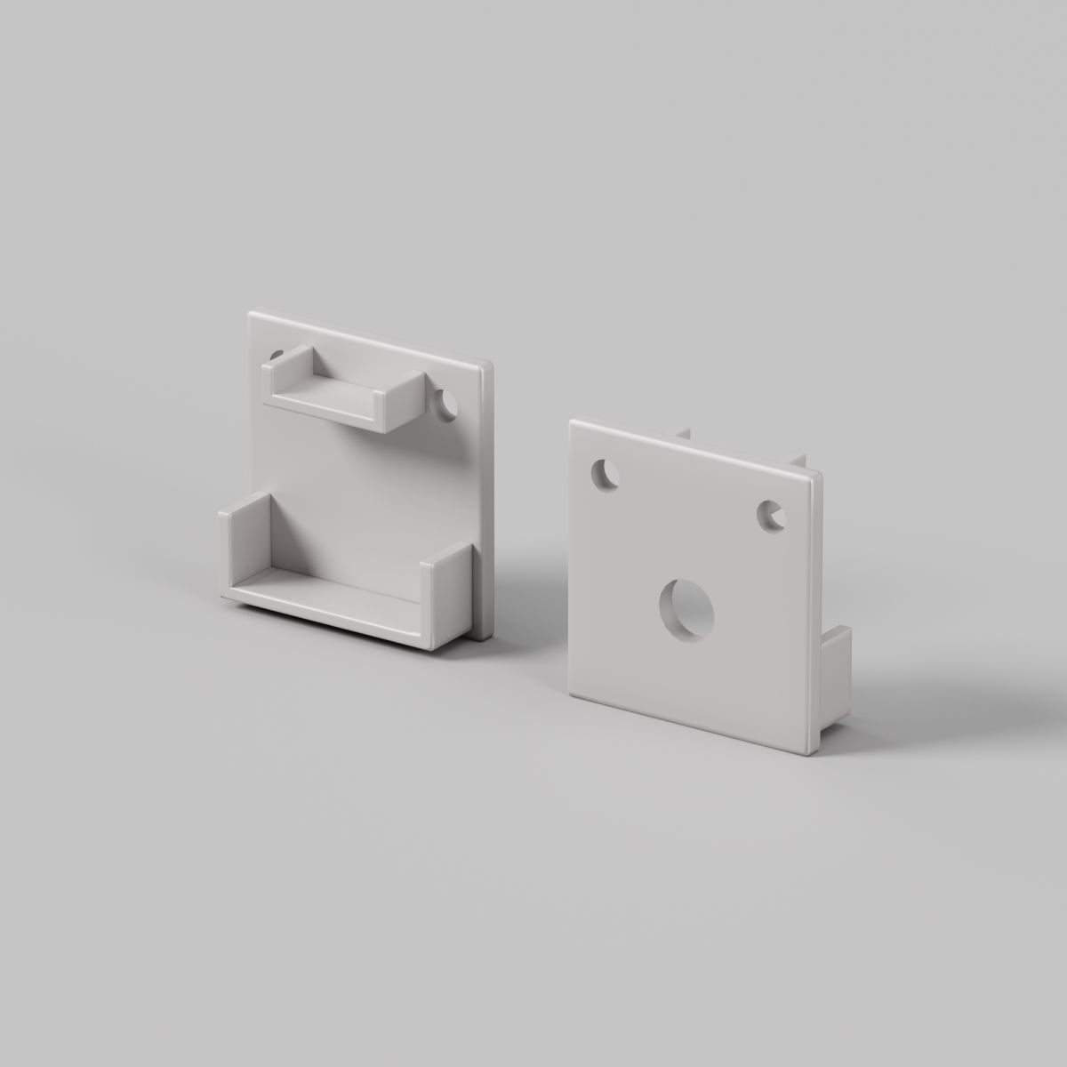 Комплект заглушек для профиля 20×20 2шт Maytoni Led Strip ALM-2020B-EC 642077 в Санкт-Петербурге