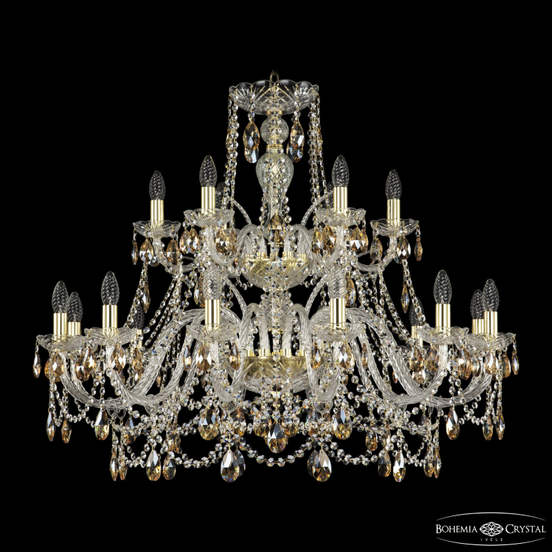 Подвесная люстра Bohemia Ivele Crystal 1411/12+6/360/2d G K721 в Санкт-Петербурге