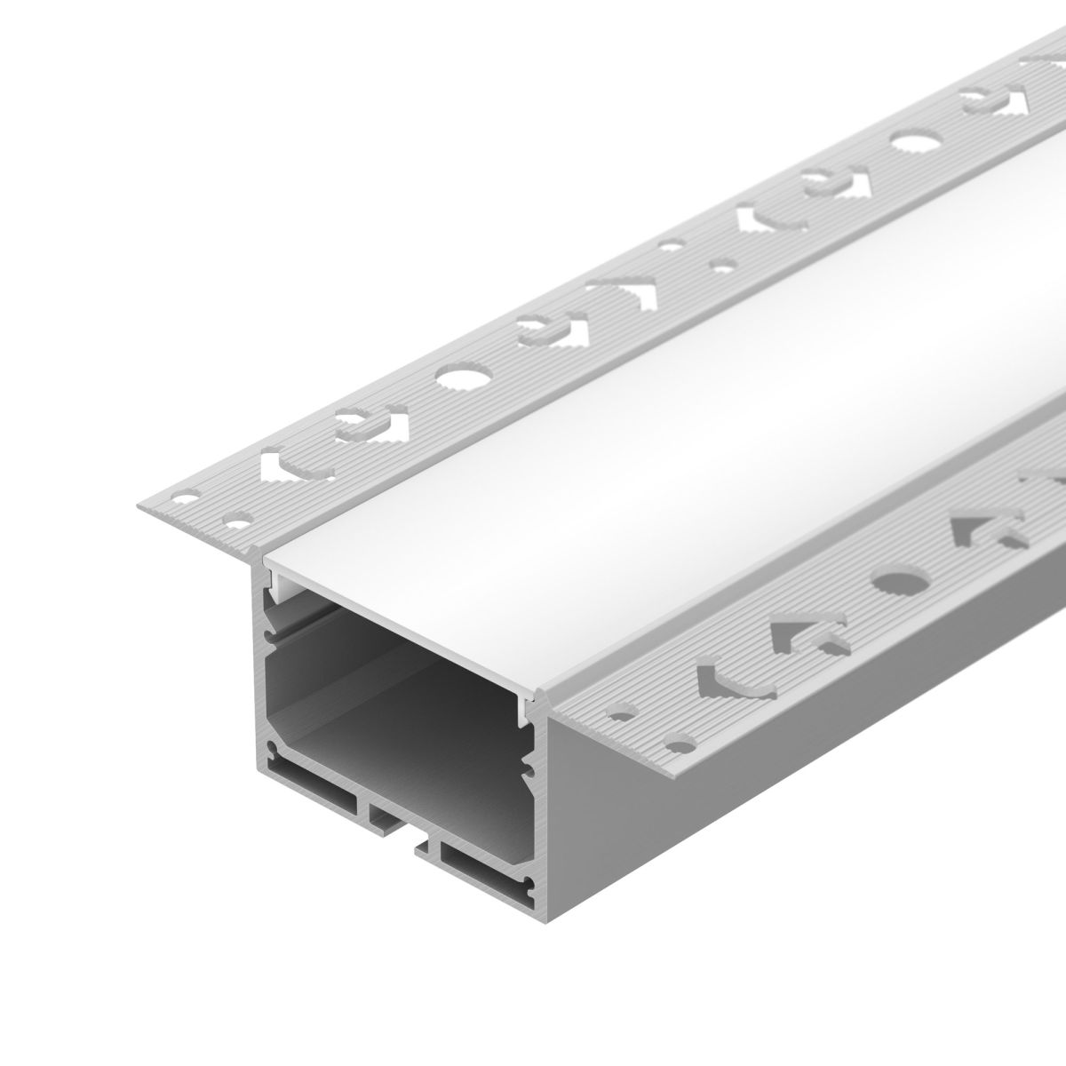 Профиль для гкл Arlight LINIA45-FANTOM-2000 ANOD (Алюминий) 059412 в Санкт-Петербурге