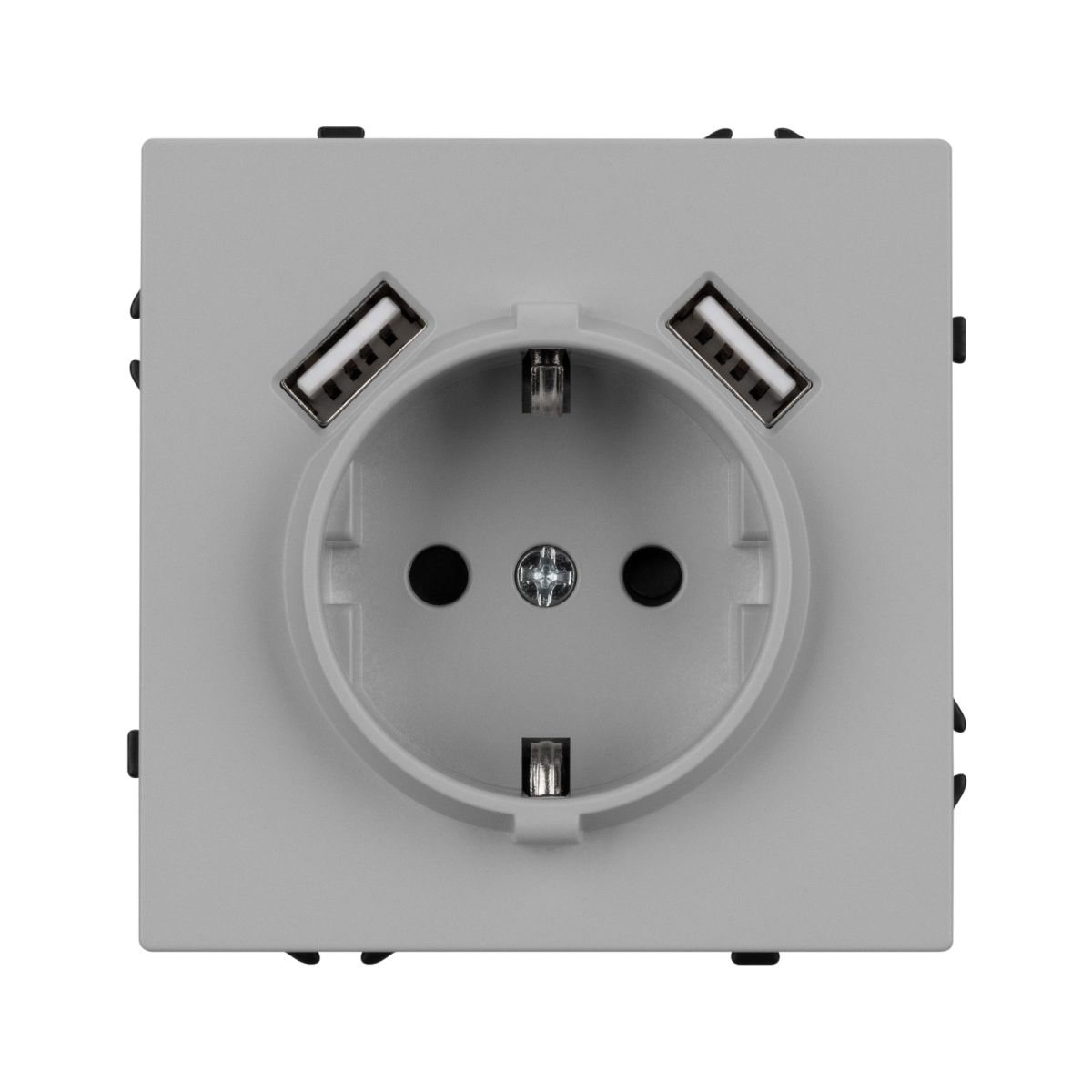 Розетка зк со шторками с USB тип А+А софт-тач никель Arlight SCT-MUAA-SFPL-IS (250V, 16A) 059443(1) в #REGION_NAME_DECLINE_PP#