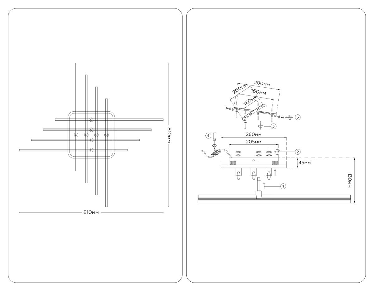 Потолочный светильник Ambrella Light Comfort LineTech FL6261 в Санкт-Петербурге