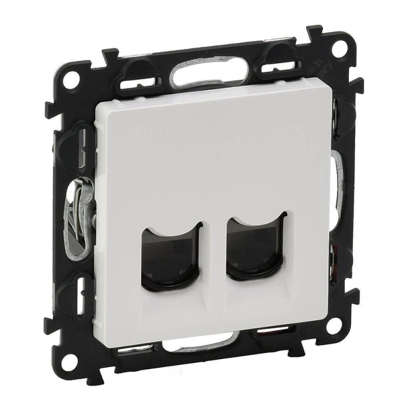 Информационная розетка RJ45 двойная Legrand Valena Life 5 кат UTP белая 753441 в Санкт-Петербурге