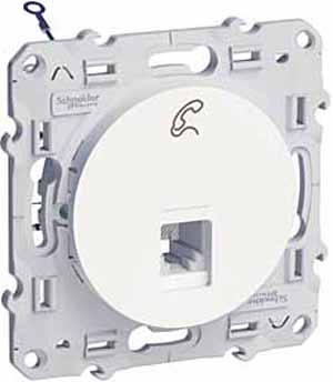 Розетка телефонная RJ12 Schneider Electric Odace S52R497 в Санкт-Петербурге