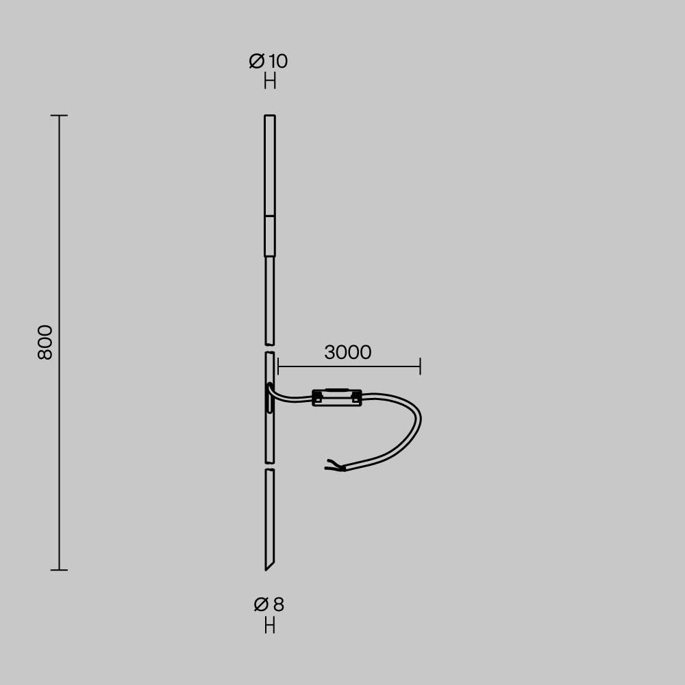 Ландшафтный светильник Maytoni Flare S O524FL-L2B3K в Санкт-Петербурге