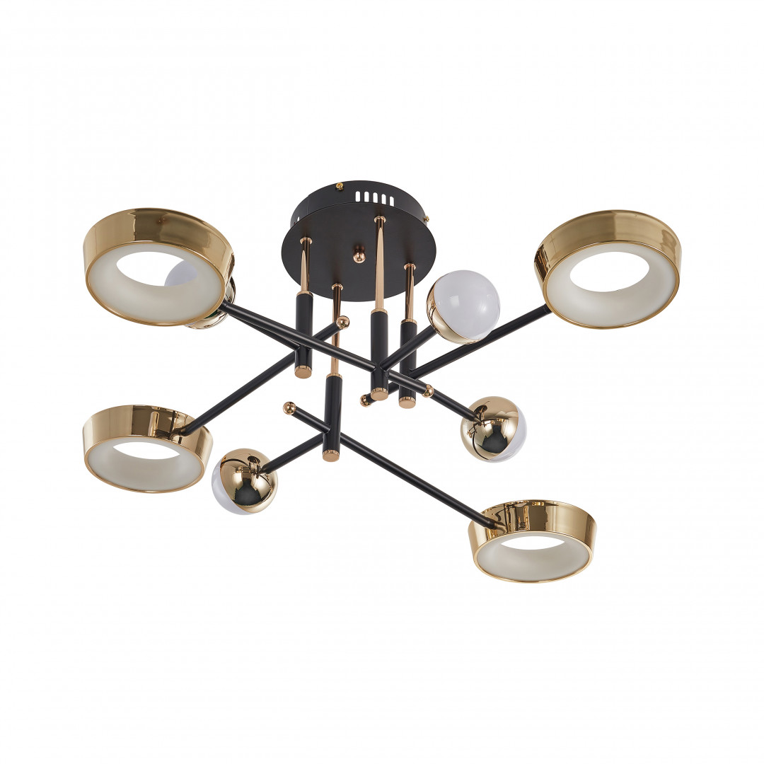 Потолочный светильник Arte Milano Ferrara 273299/8 BK/GD в #REGION_NAME_DECLINE_PP#