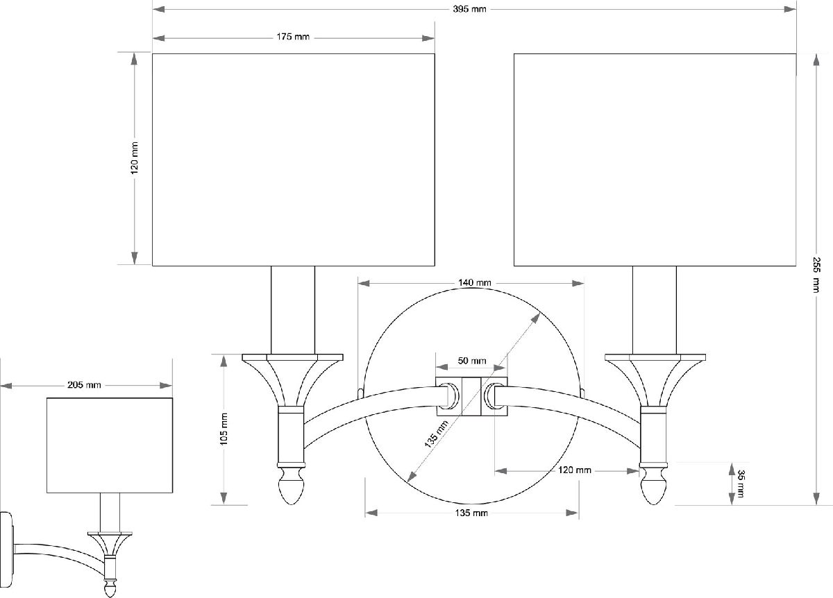 Бра Kutek Decor Lampshade DEC-K-2(P/A) в Санкт-Петербурге