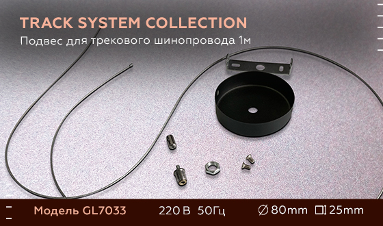 Подвес для трекового шинопровода Ambrella Light Track System GL7033 в Санкт-Петербурге