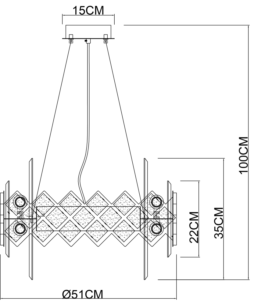 Подвесная люстра Arte Lamp Amelia A1039SP-10BK в Санкт-Петербурге