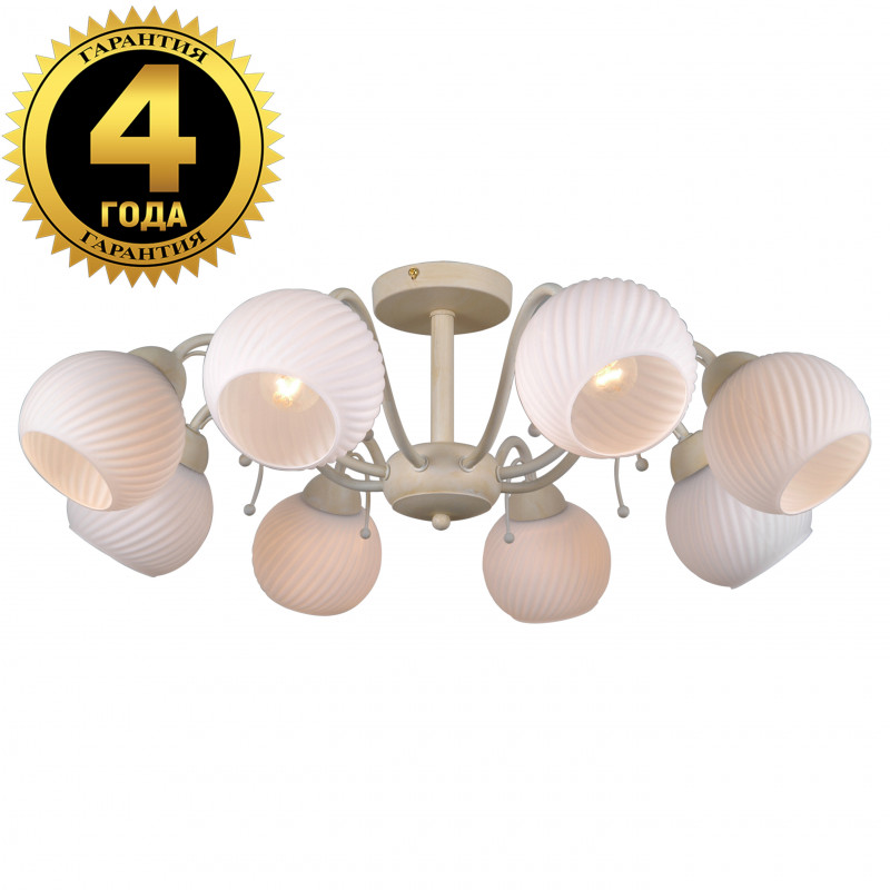 Люстра на штанге Natali Kovaltseva 75146/8C BEIGE GOLD в Санкт-Петербурге