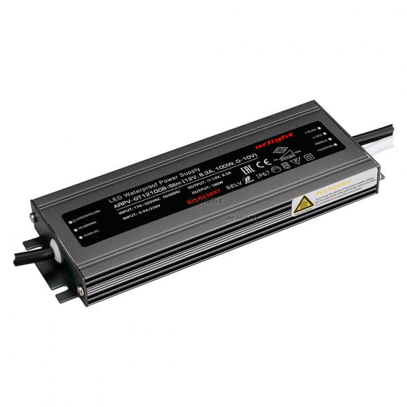 Блок питания Arlight ARPV-12100-SLIM-0-10V (12V, 8.3A, 100W) 022697 в Санкт-Петербурге