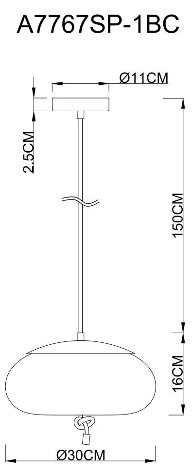 Подвесной светодиодный светильник Arte Lamp Cody A7767SP-1BC в Санкт-Петербурге